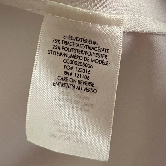 Alice and Olivia Edythn Short Sleeve Collared Silky Button Down Blouse Shirt Top - Picture 5 of 7